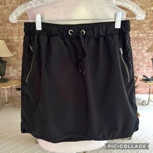 Exertek Skort Skirt Pull-on Black Athleisure S walking Mini Casual Vacation